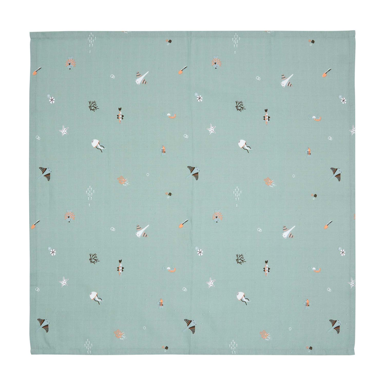 Bebe-Jou Muslin Diaper 110x110cm - Ocean Vibes