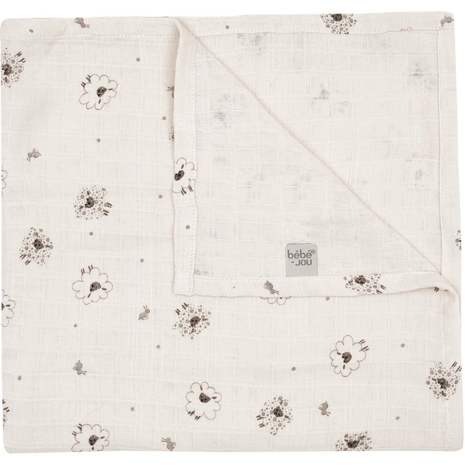 Bebe-Jou Muslin Diapers Set of 3 70x70cm - Tiny Sheep