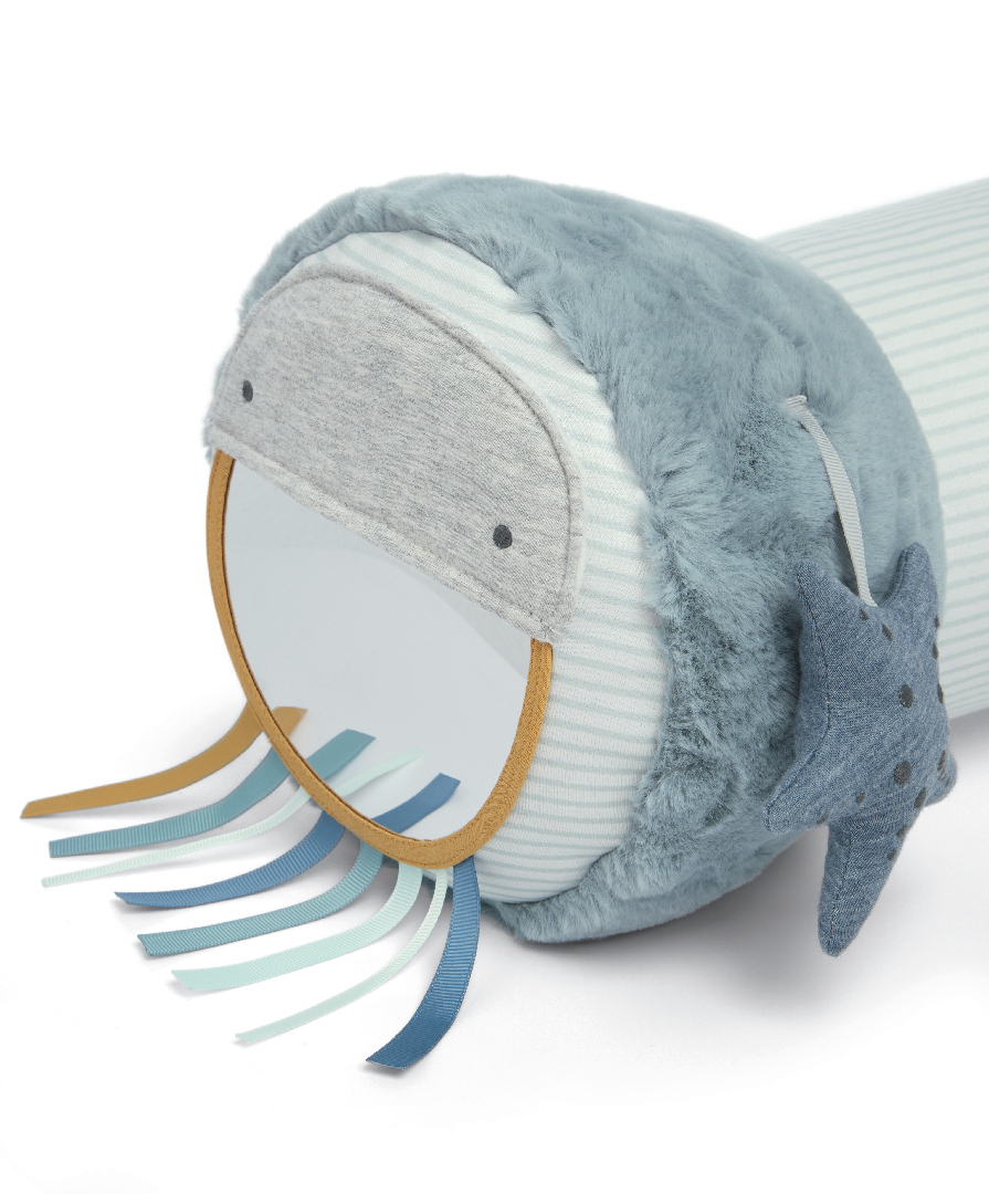 Mamas & Papas Играчка Tummy Time Roll - Welcome to the world Blue