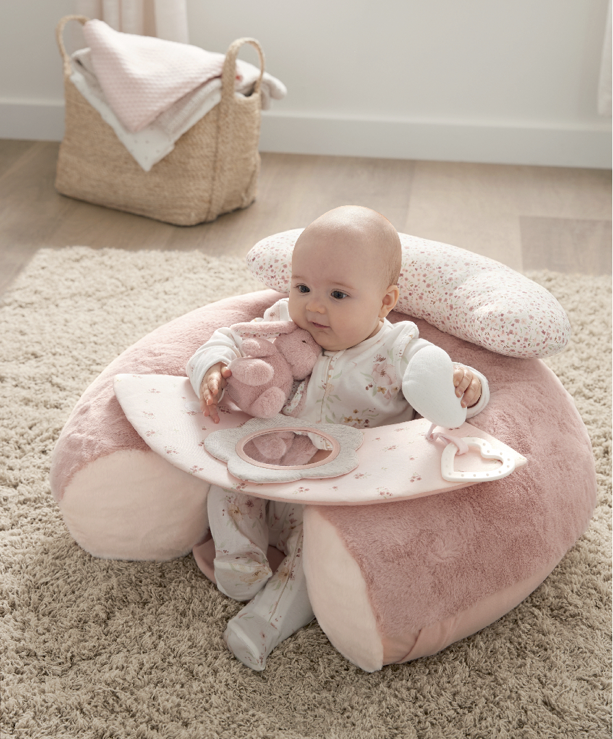Mamas & Papas Интерактивна седалка Sit and Play - Welcome to the world Pink