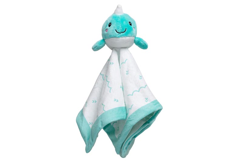 Pearhead Toy handkerchief Narwhal blue
