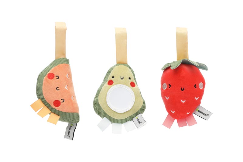 Pearhead Pram toy set of 3, Fruit