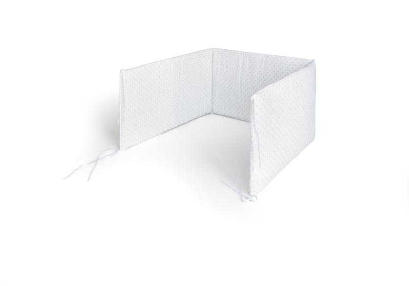 My Baby Mattress Gray Stars bed skirt 60x120cm