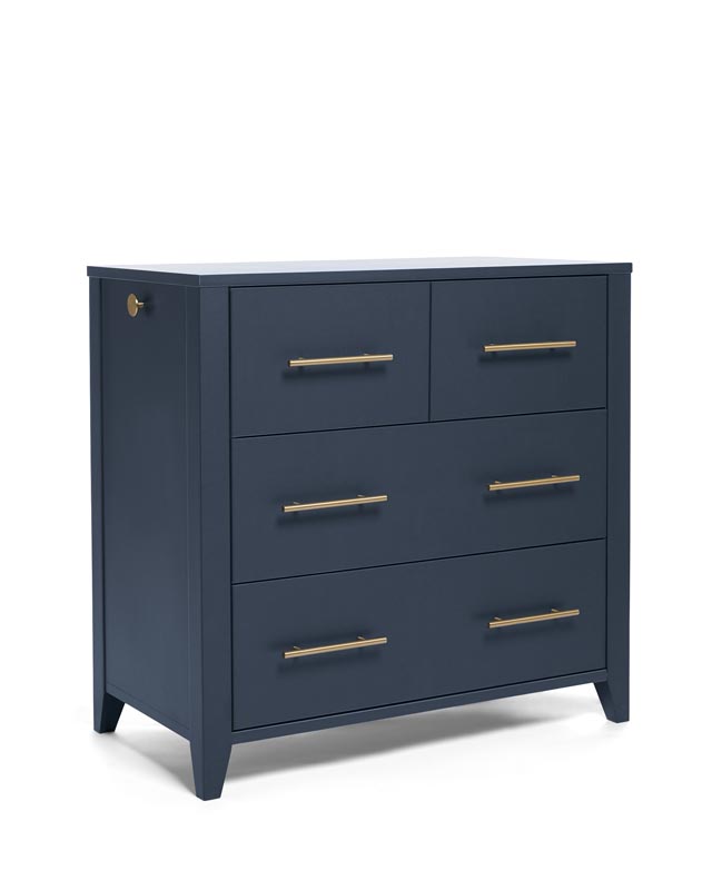 Mamas & Papas Set - Melfi Bed, Dresser and Wardrobe - Midnight Blue