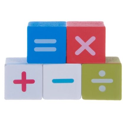 Large wooden set for children with cubes, puzzle and constructor (damaged packaging)