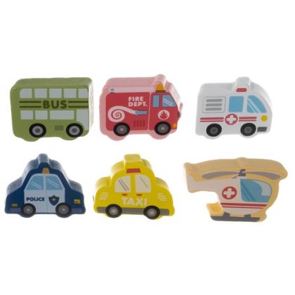 Large wooden set for children with cubes, puzzle and constructor (damaged packaging)