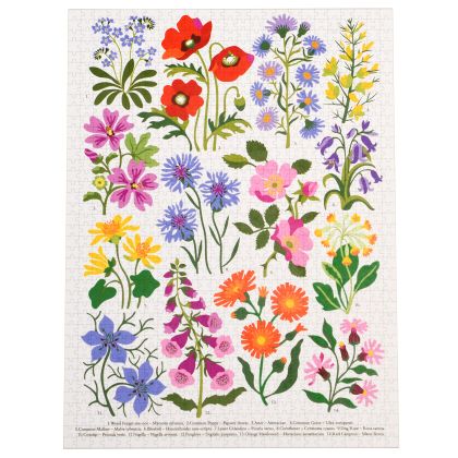 Puzzle (1000 pieces) - Wildflowers - Rex London