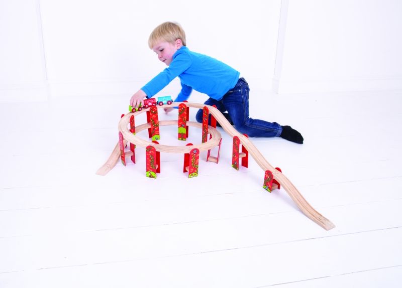 Bigjigs- Wooden track with rails