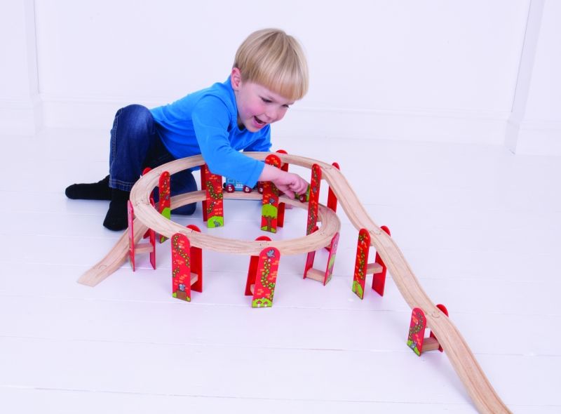 Bigjigs- Wooden track with rails
