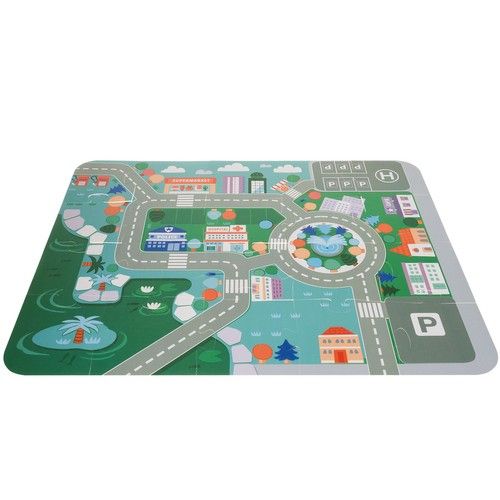 Large wooden set for children with cubes, puzzle and constructor