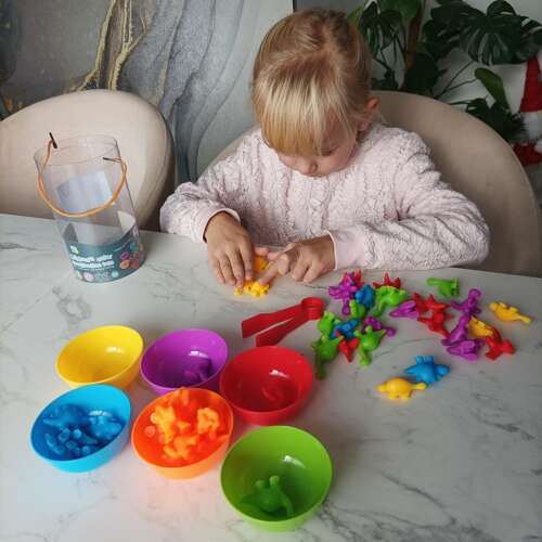 Educational Dinosaur Counting Game - 56 Pieces - Kruzzel