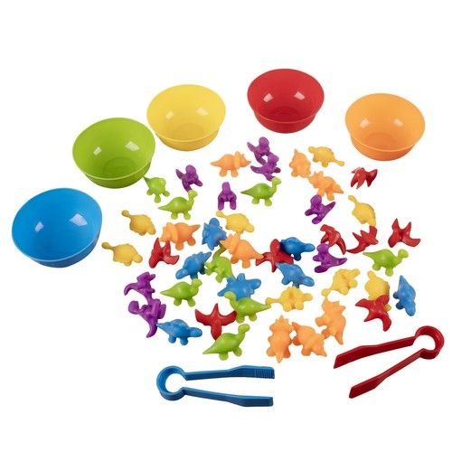 Educational Dinosaur Counting Game - 56 Pieces - Kruzzel