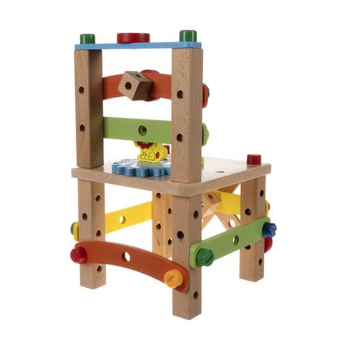Self-assembly wooden chair for children - Kruzzel