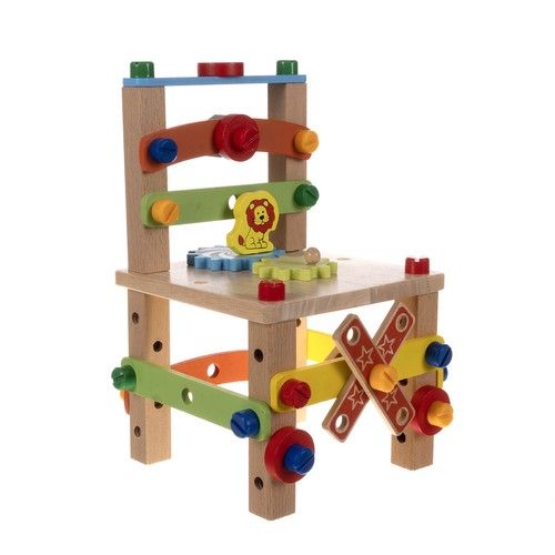 Self-assembly wooden chair for children - Kruzzel