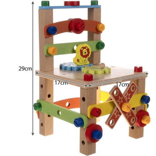 Self-assembly wooden chair for children - Kruzzel
