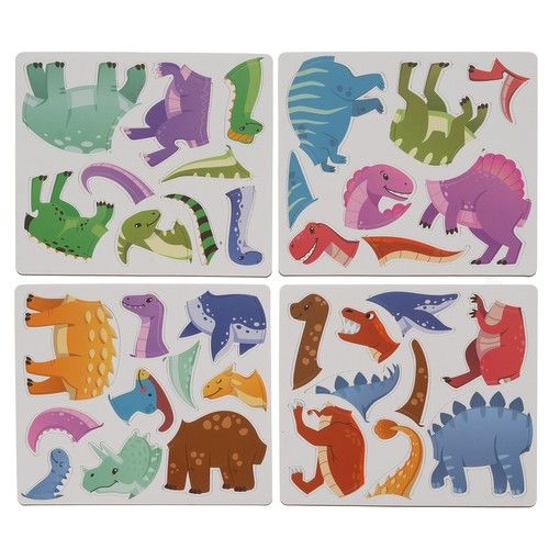 Magnetic puzzle Dinosaurs - Kruzzel