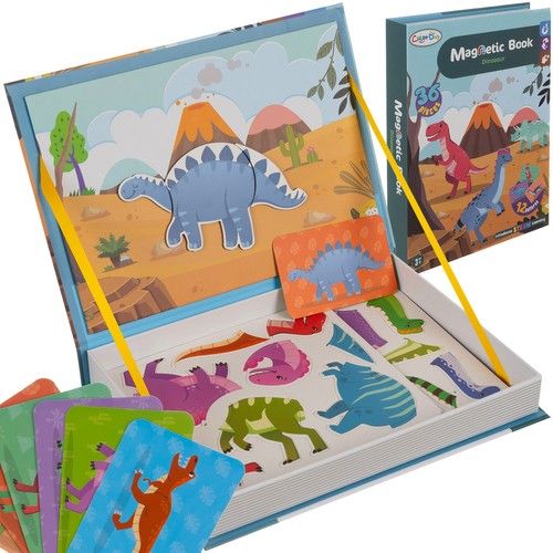 Magnetic puzzle Dinosaurs - Kruzzel