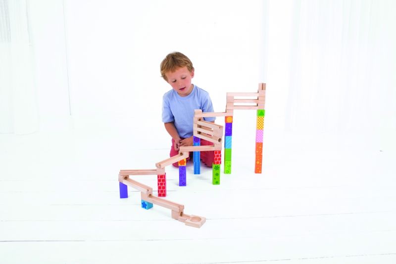 Bigjigs - Wooden ball track - Competition (damaged packaging)