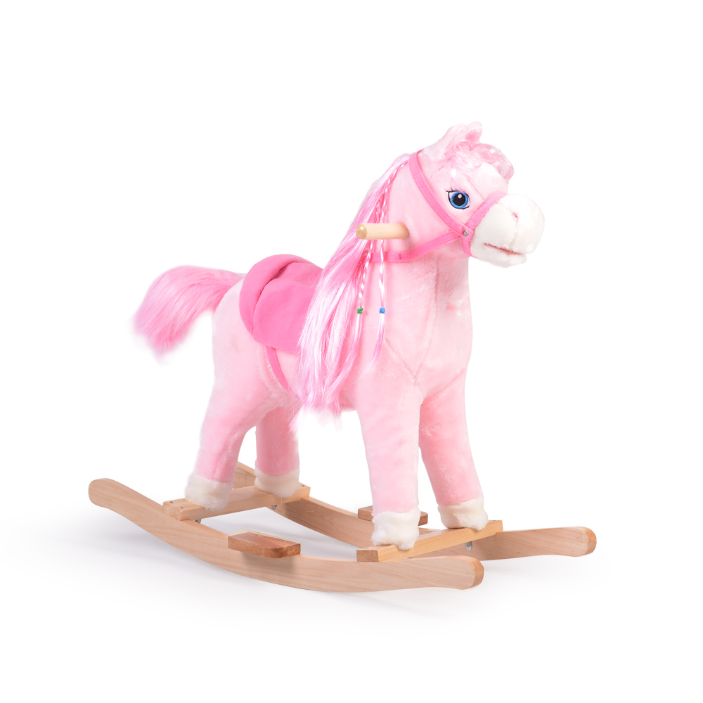Plush rocking horse Rose