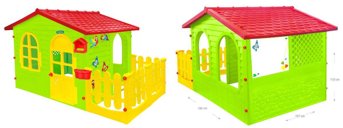 Big garden house with fence Mochtoys 12243