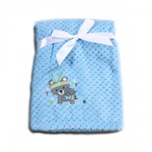 Baby blanket Freya 110/80 blue