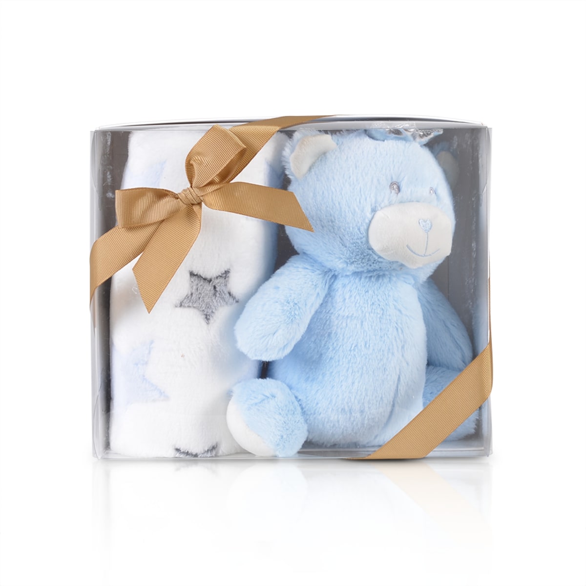 Бебешко одеяло 90/75 cm с играчка Blue Bear
