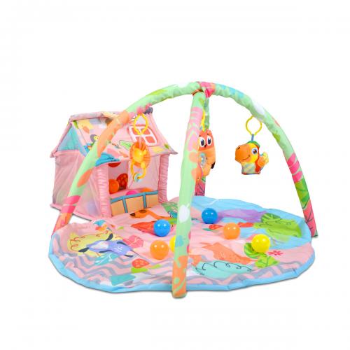 Play mat Happy Farm pink