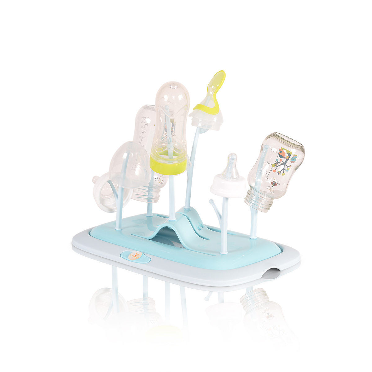 Dryer for bottles and accessories Coral blue
