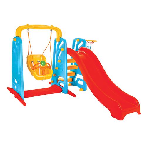 Wavy slide and swing set 06141 red