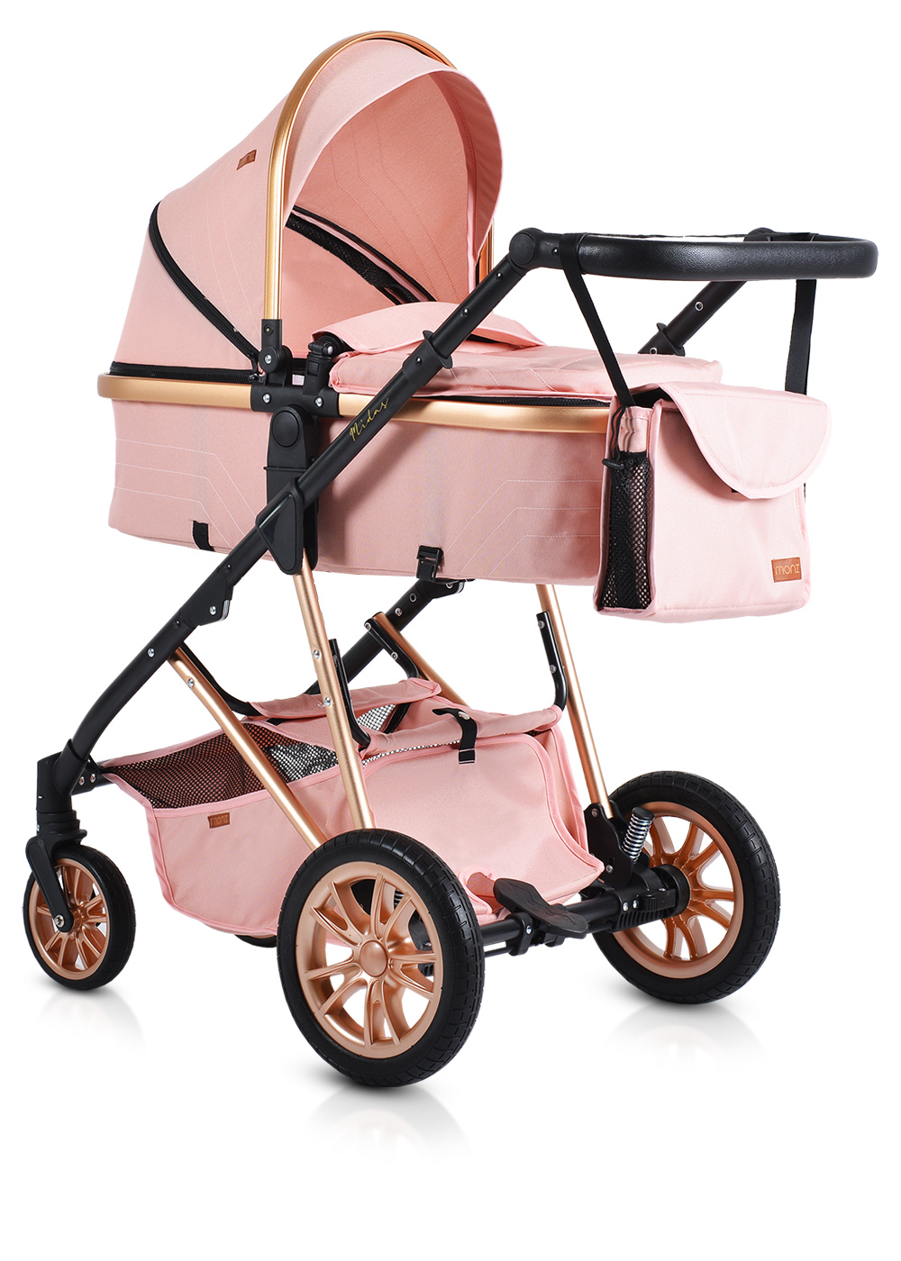 Combined stroller 2 in 1 Midas pink