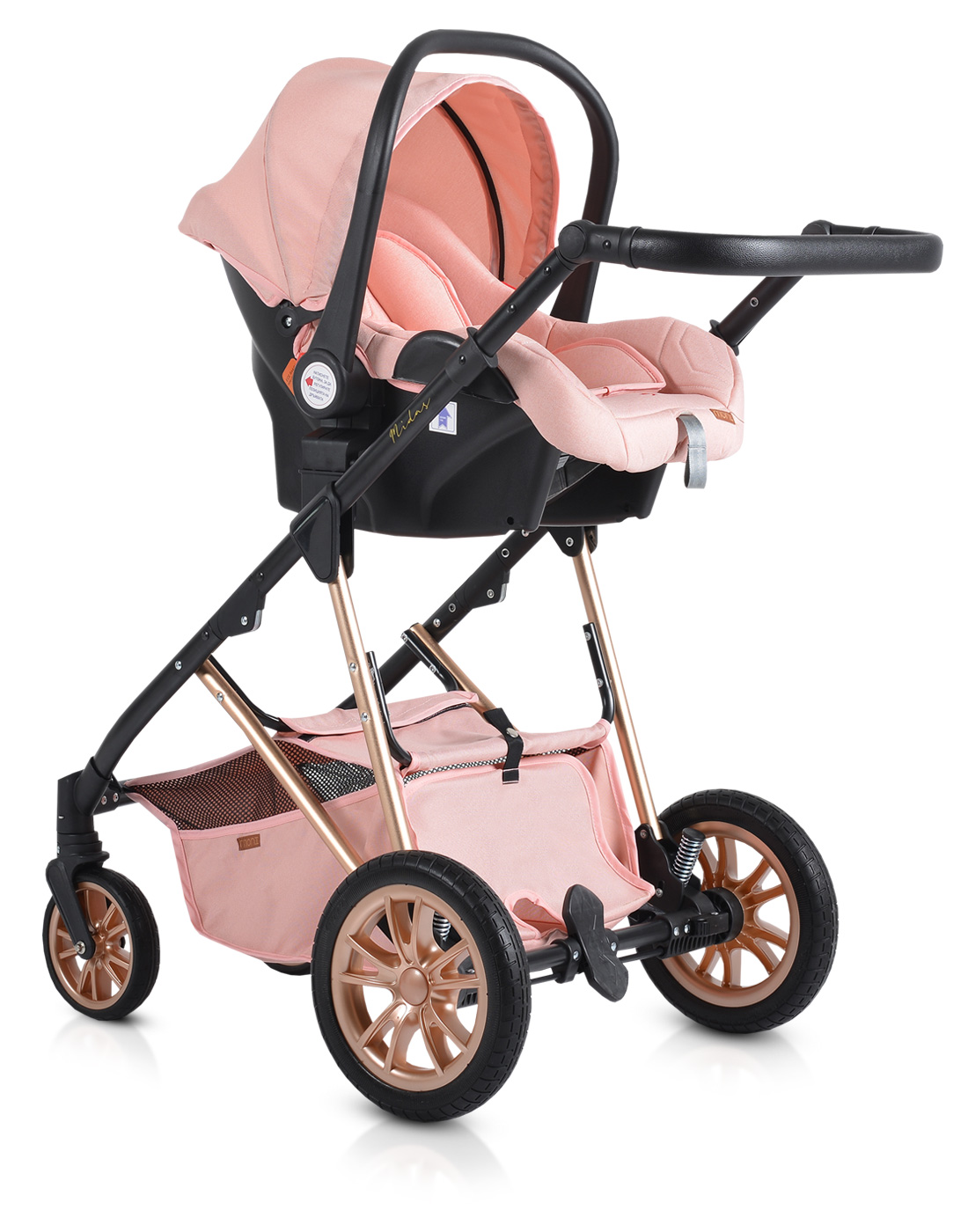 Combined stroller 2 in 1 Midas pink