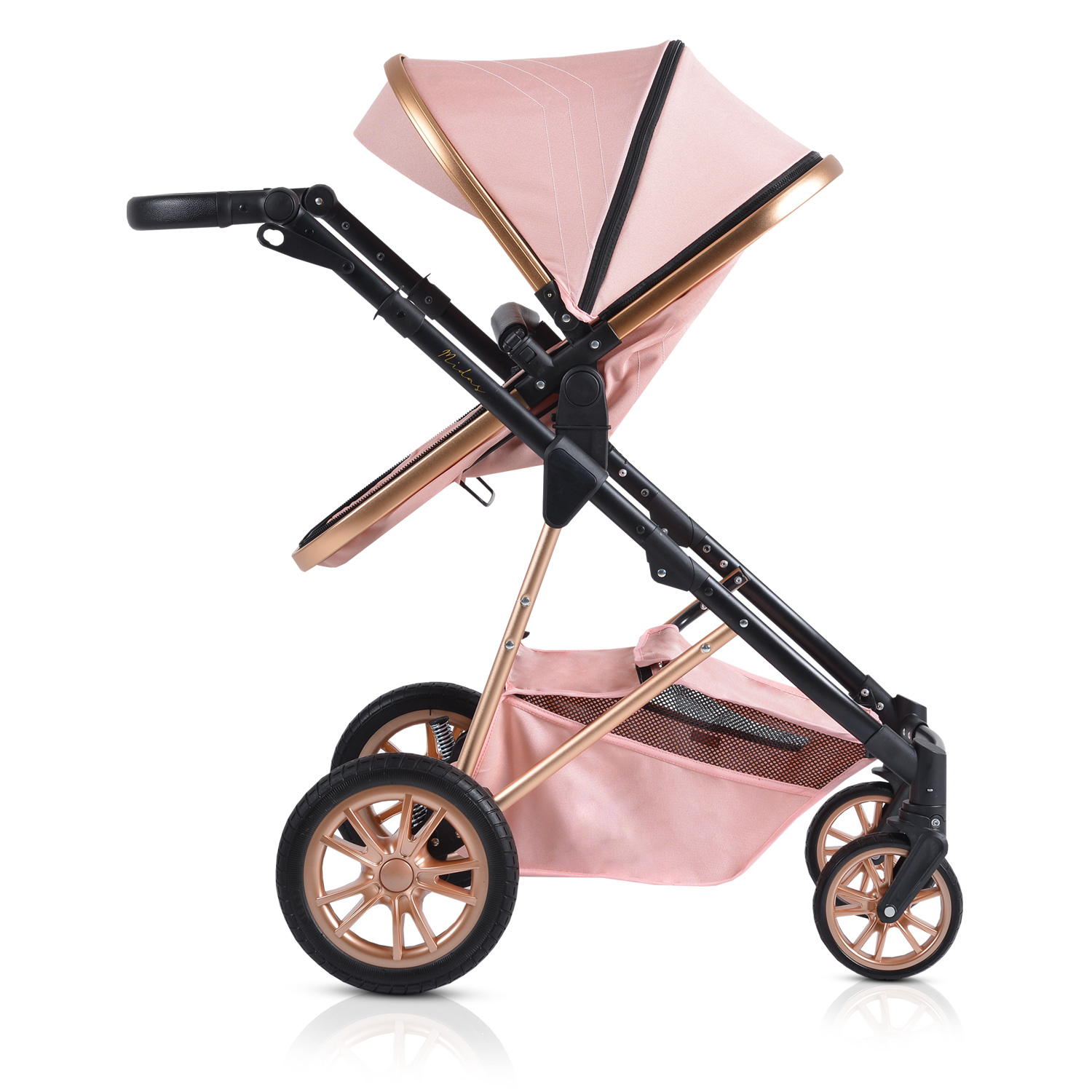 Combined stroller 2 in 1 Midas pink