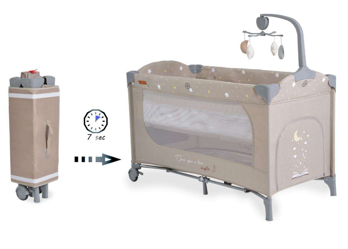 Folding cot Once upon a time 3 beige