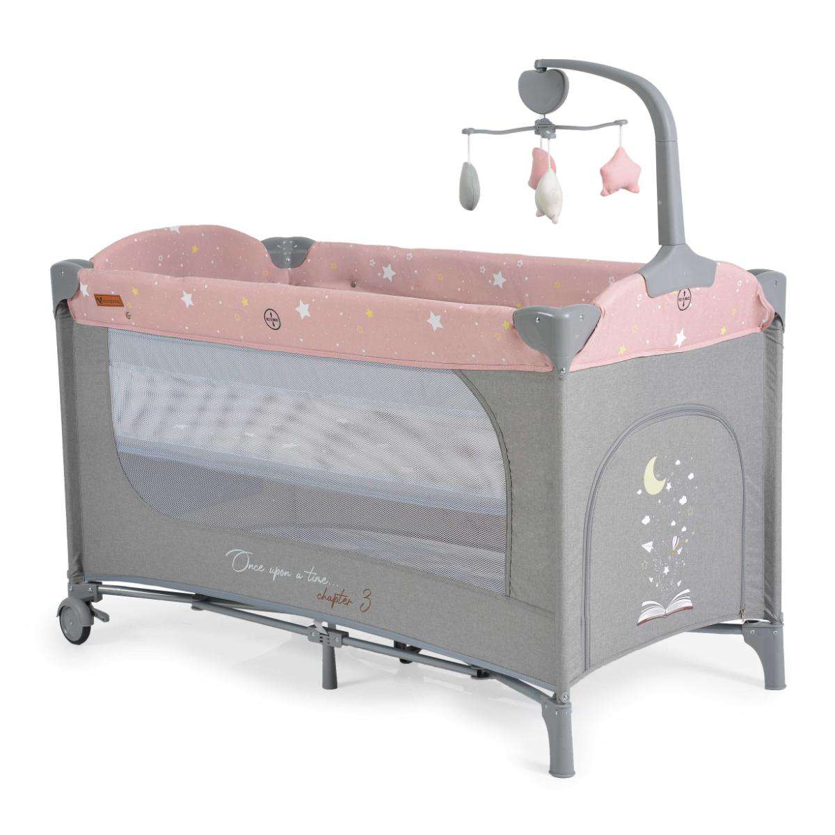 Folding cot Once upon a time 3 pink