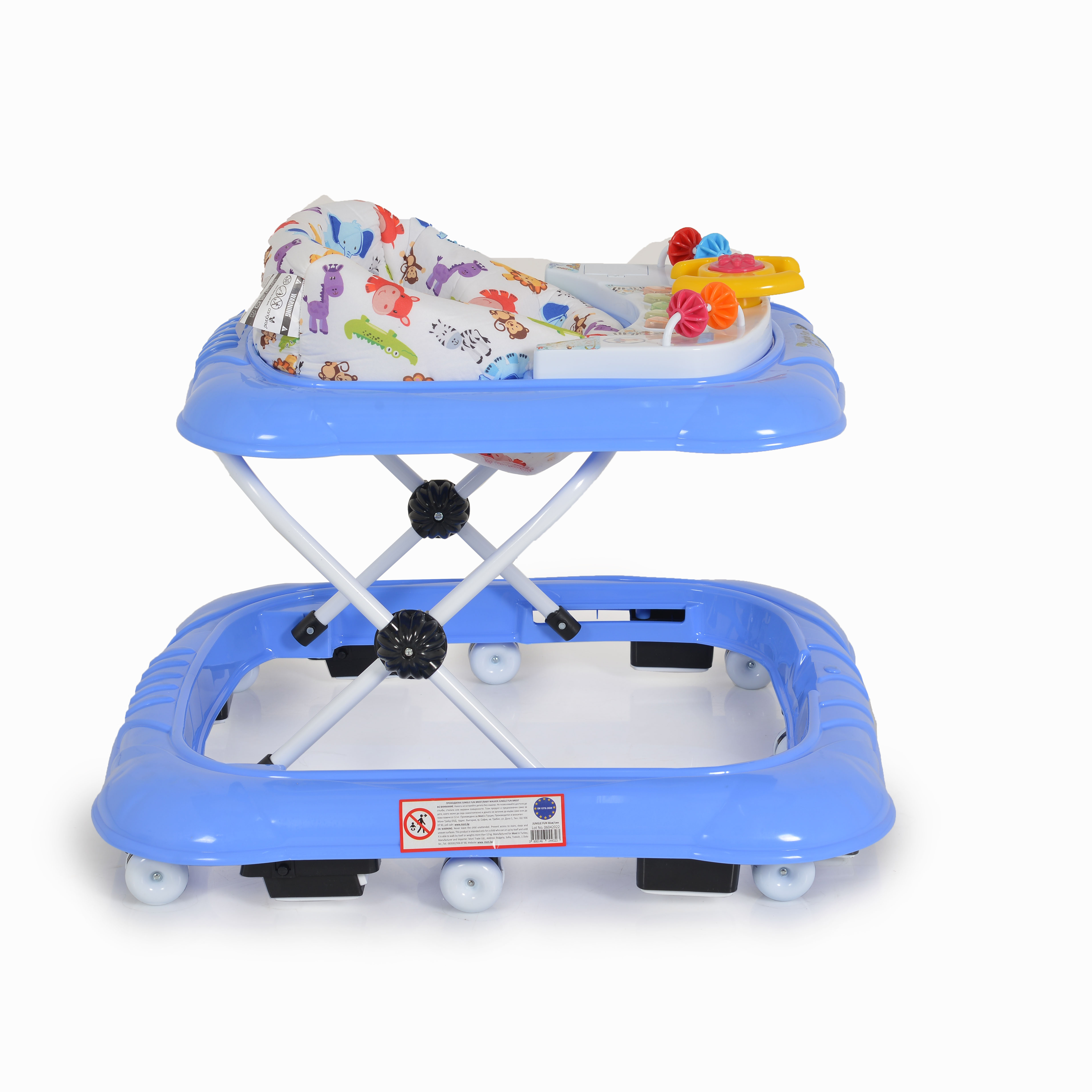 Baby walker Jungle fun blue