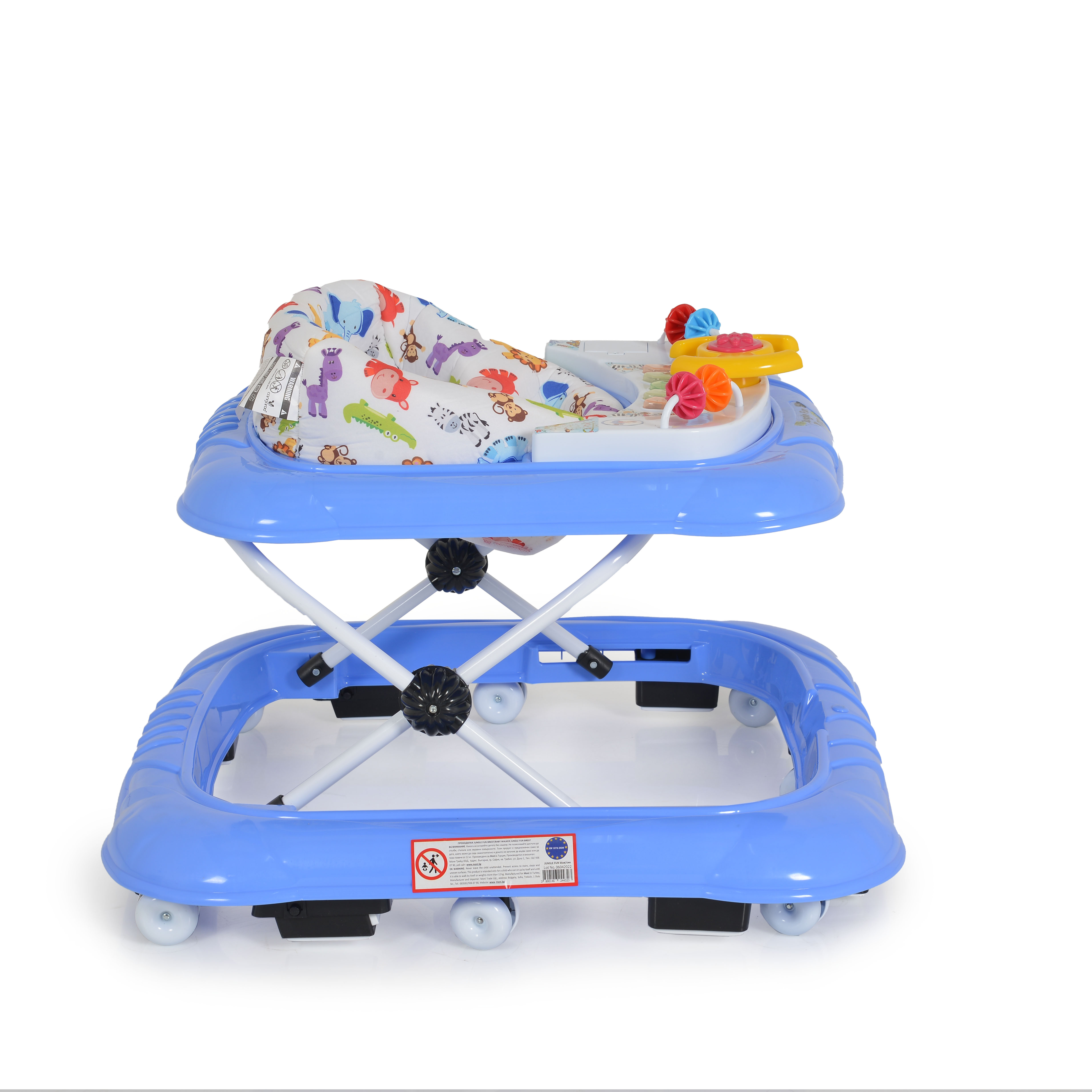 Baby walker Jungle fun blue