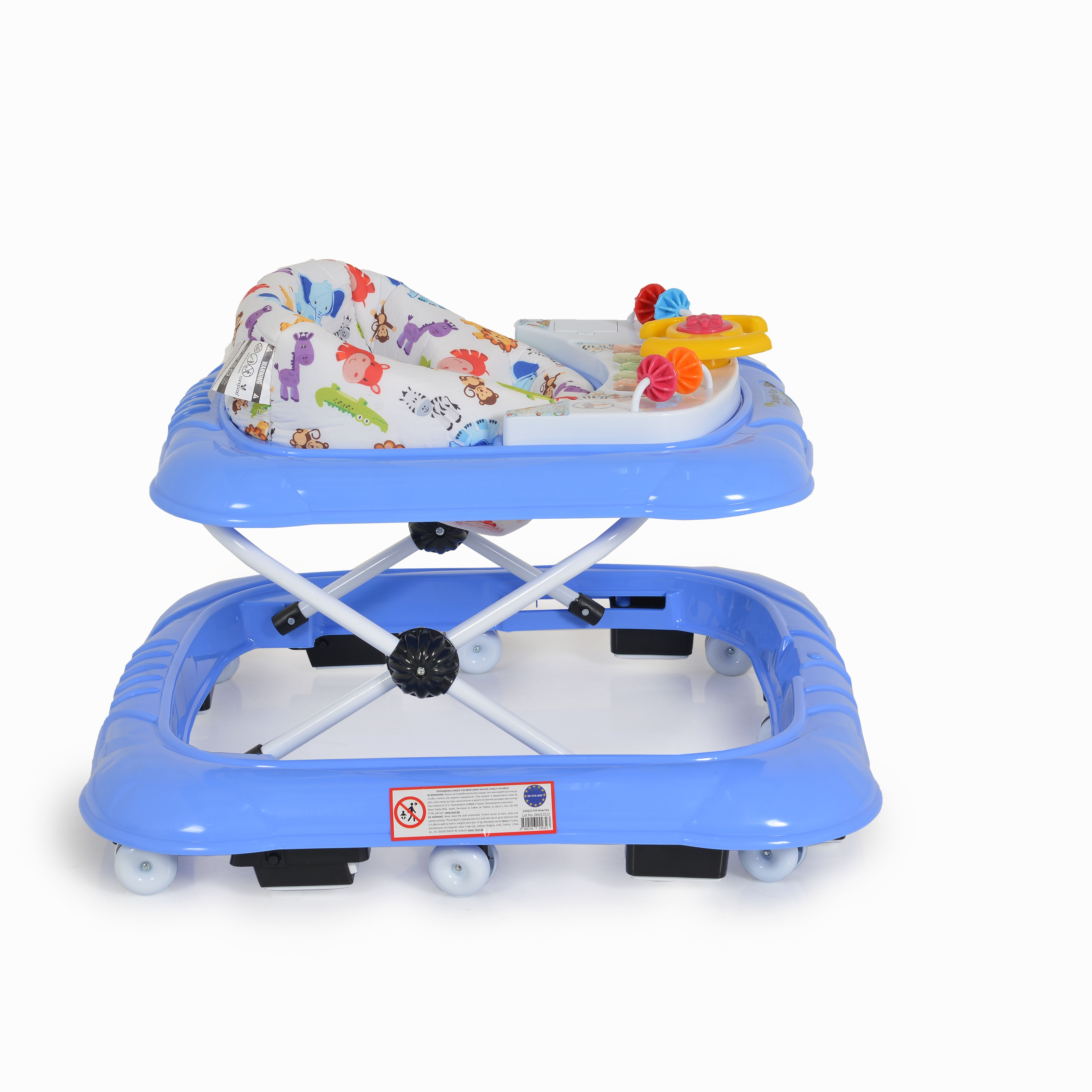 Baby walker Jungle fun blue