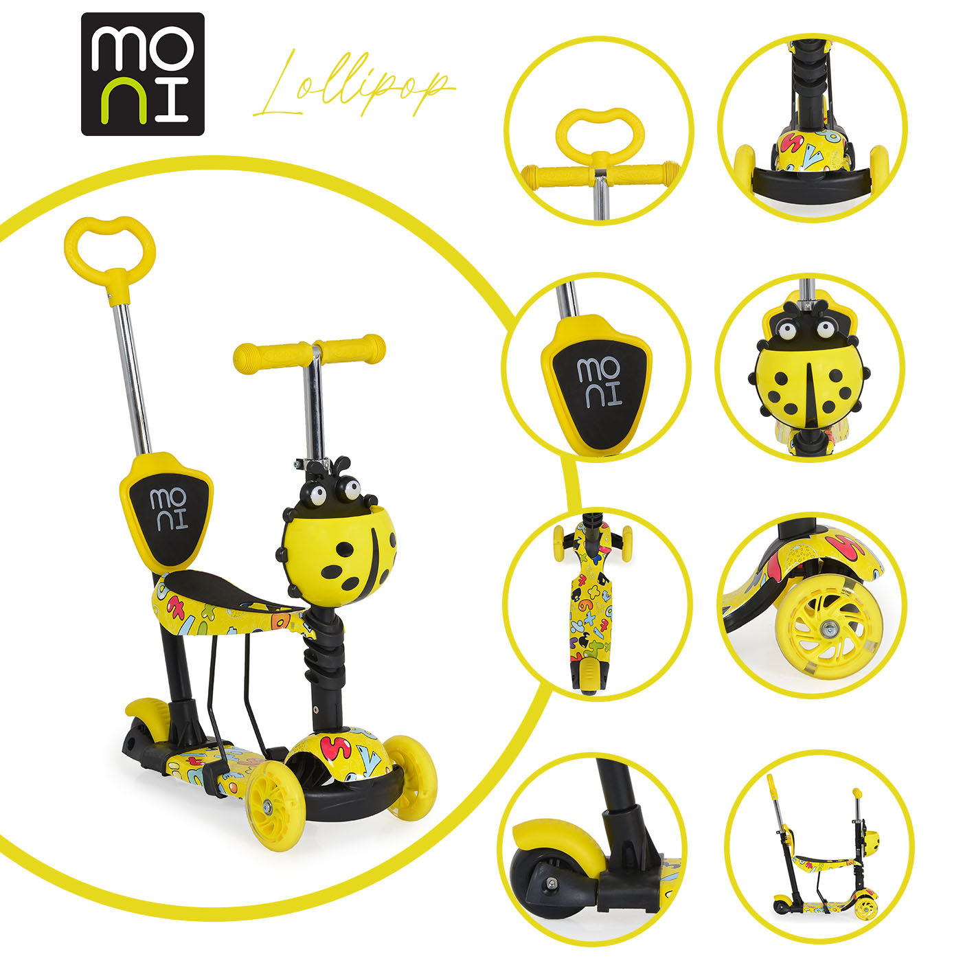 Scooter Lollipop yellow