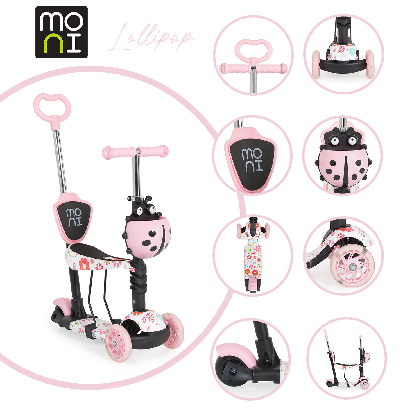 Scooter Lollipop pink