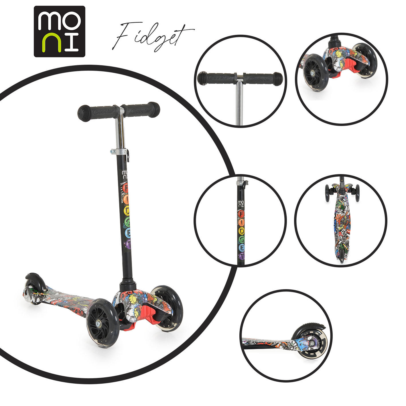 Scooter Fidget black