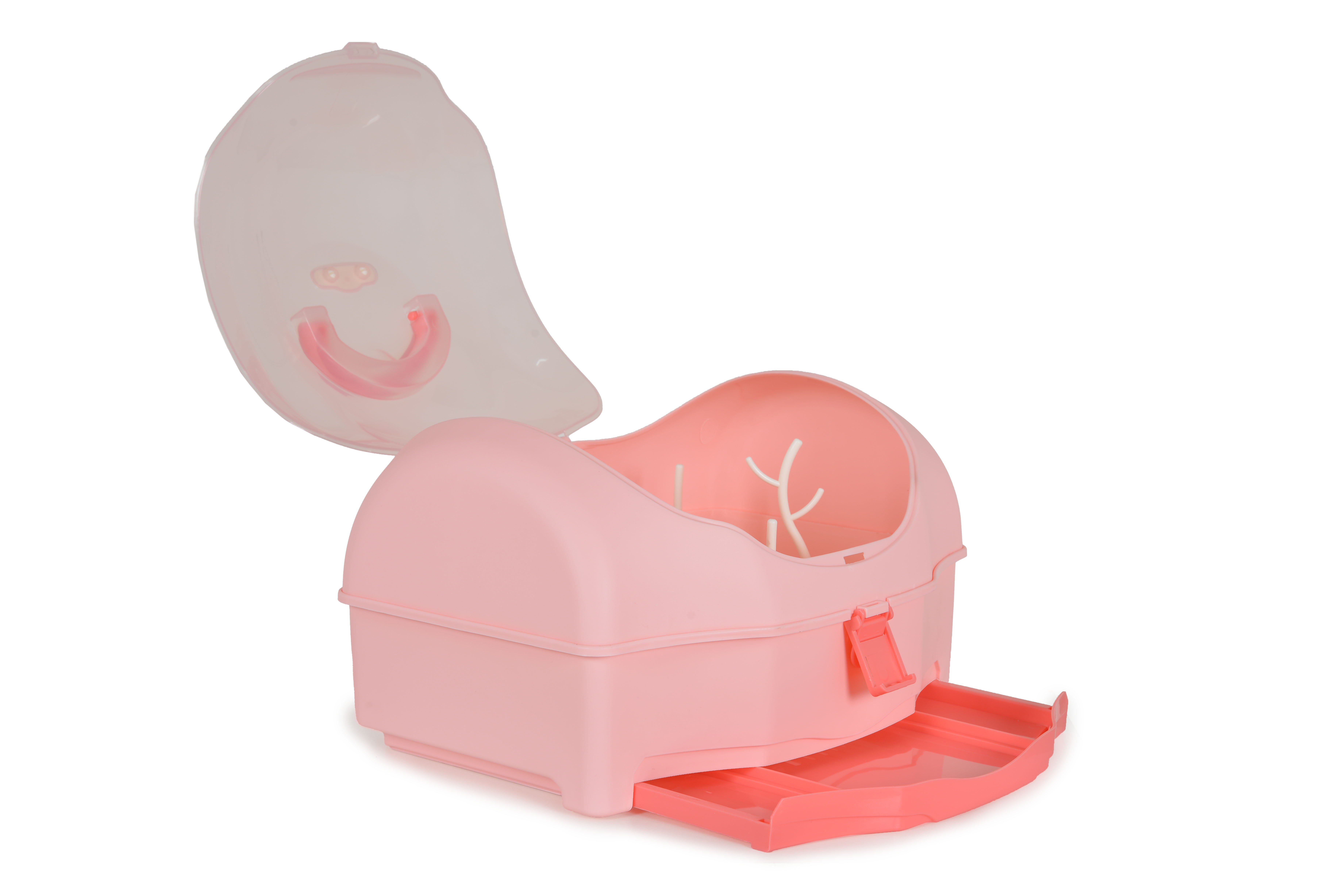Bottle drying rack Blooming pink
