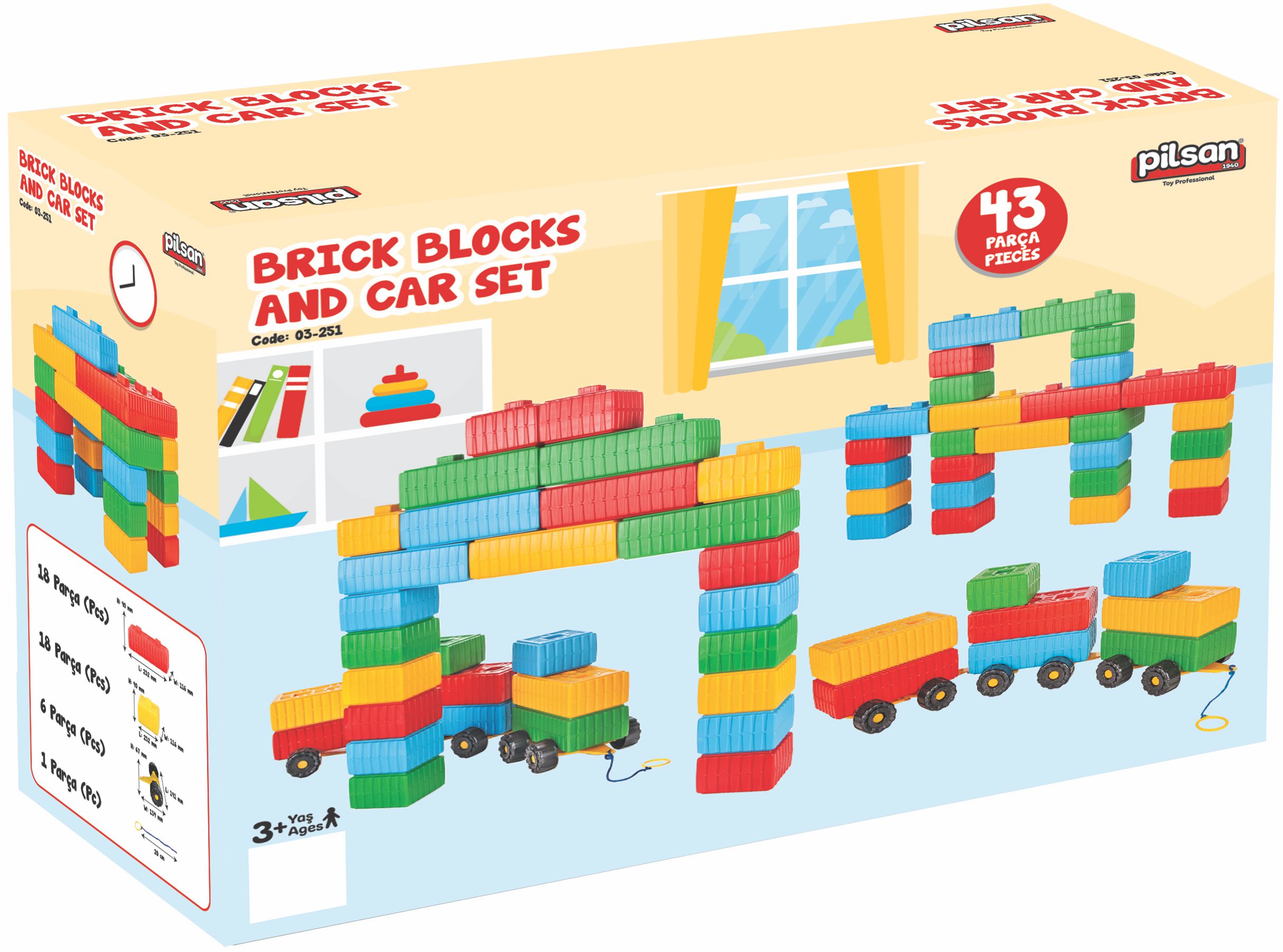 Pilsan 03251 Brick block set