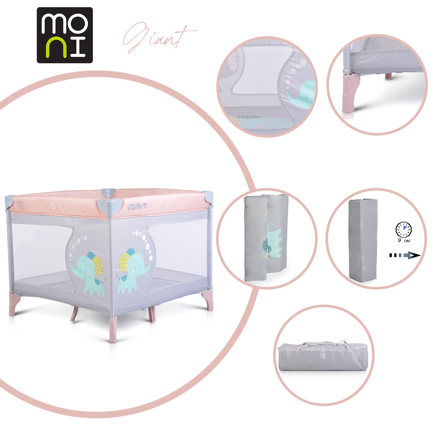 Playpen Giant light pink