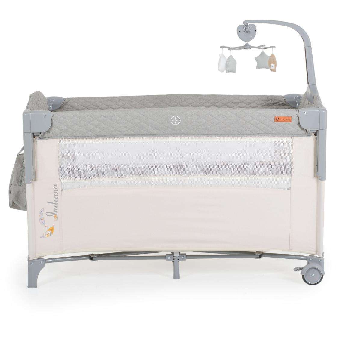 Folding cot Indiana gray
