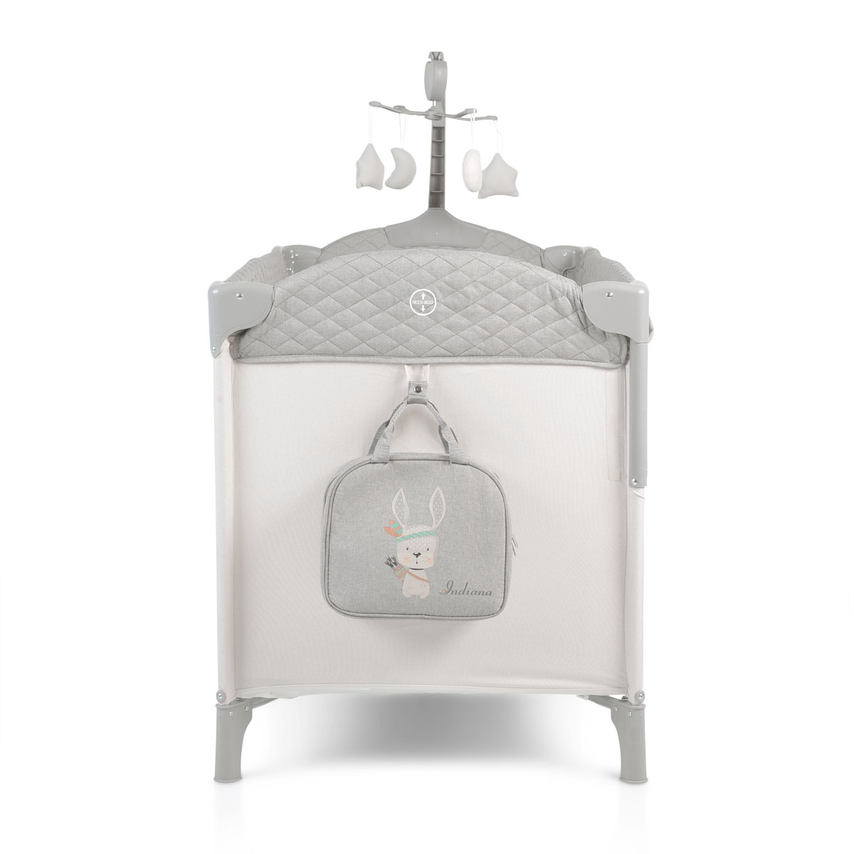 Folding cot Indiana gray