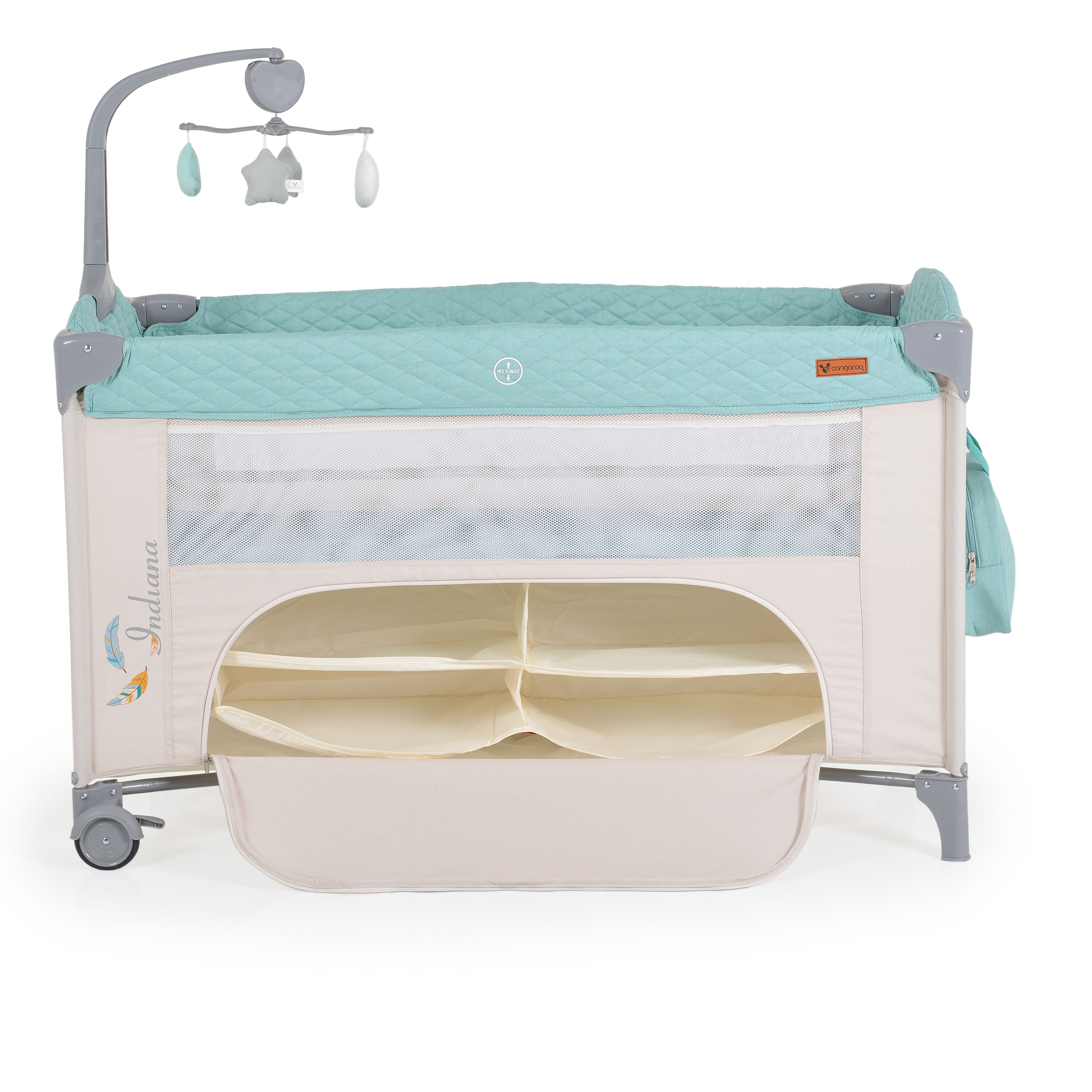 Folding cot Indiana menta