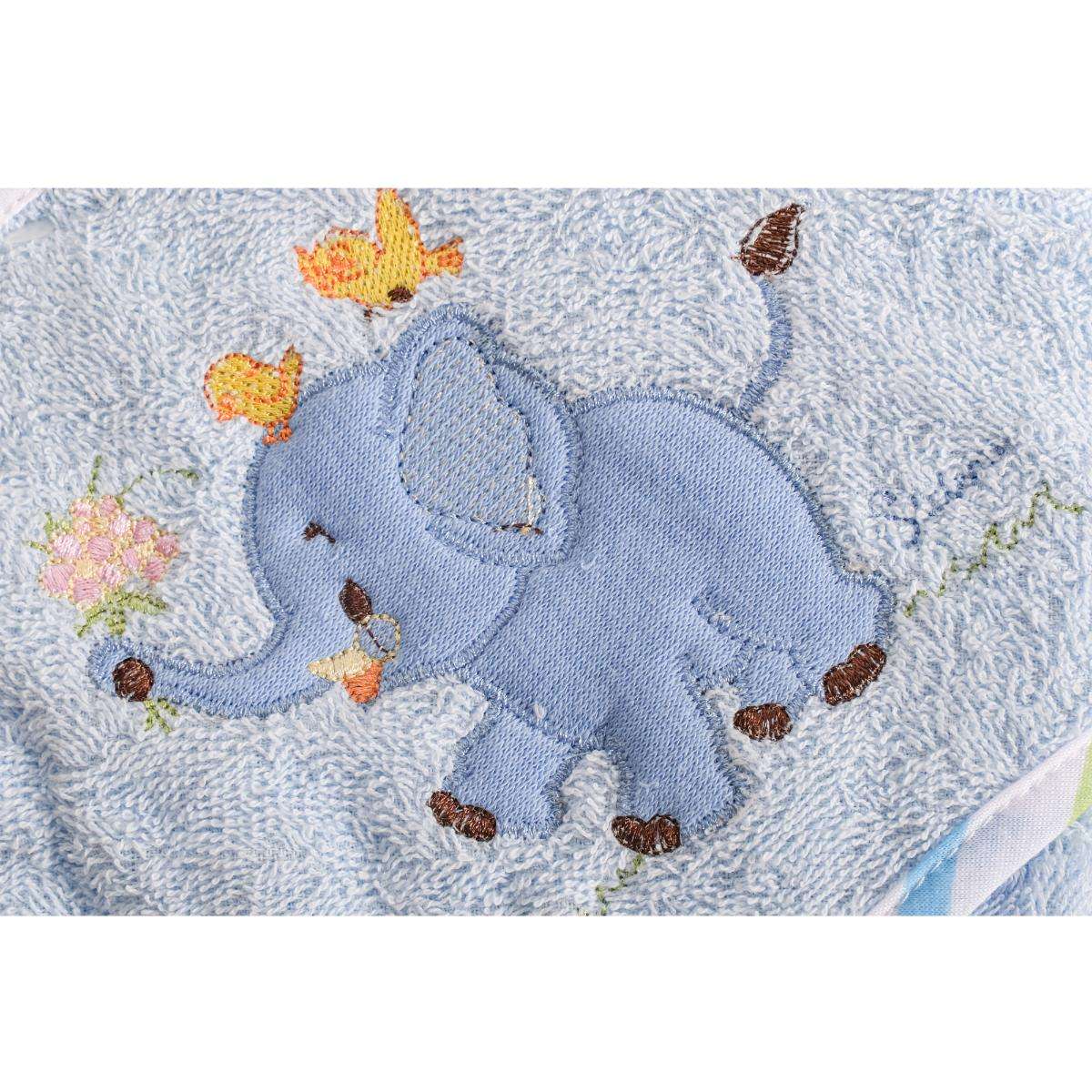 Hooded Towel Manny 76x76cm blue