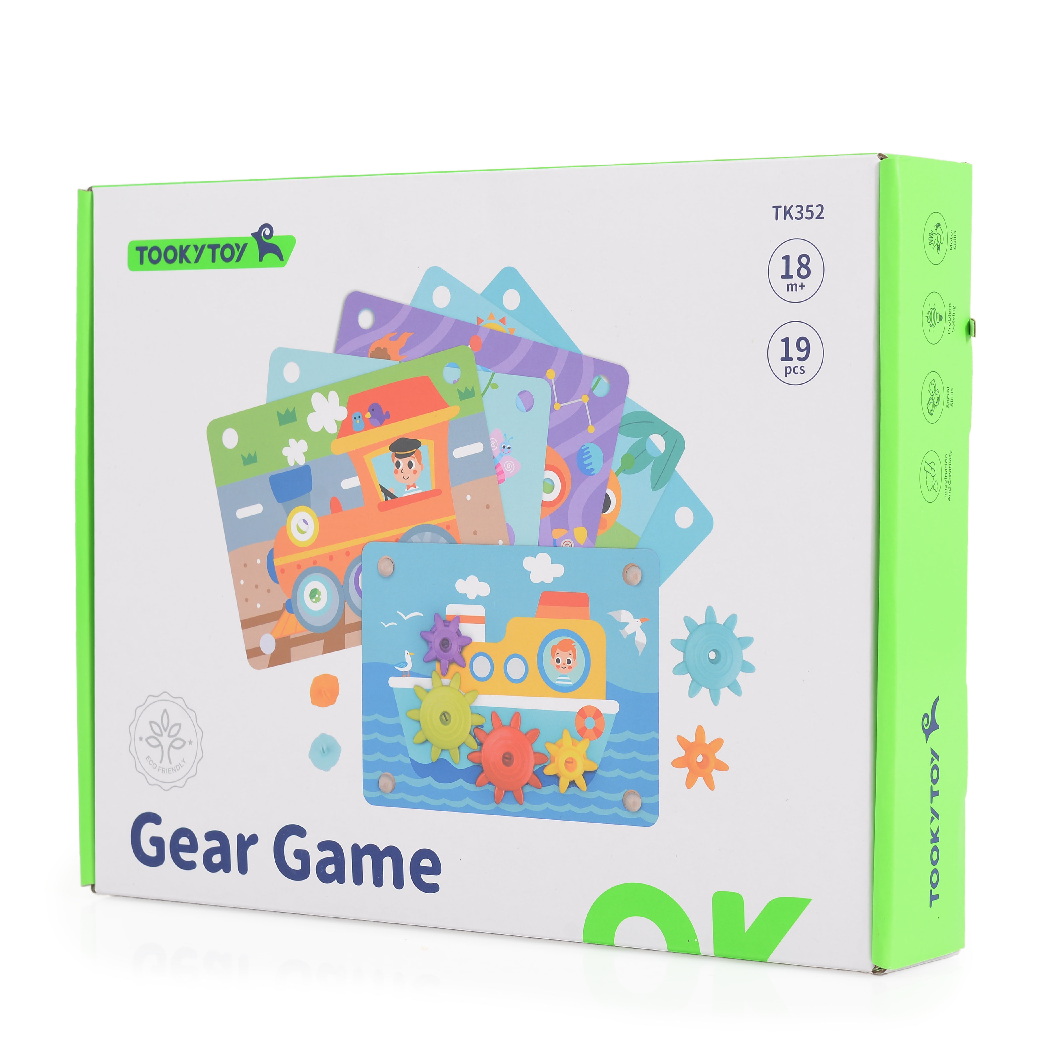 Дървена игра със зъбни колела TK352