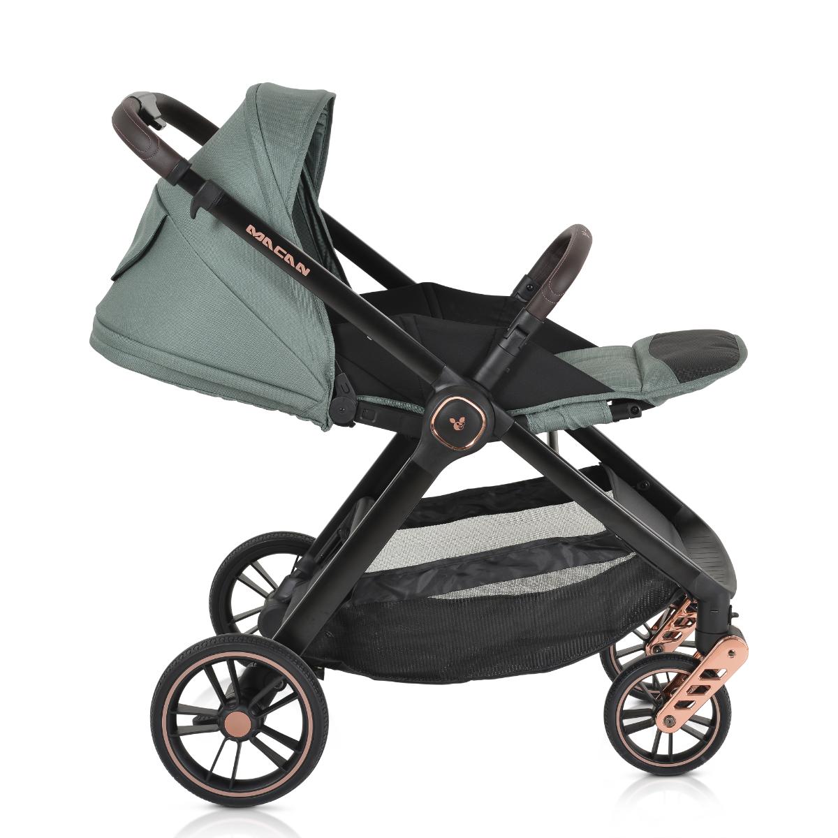 Combined stroller 2 in 1 Macan green