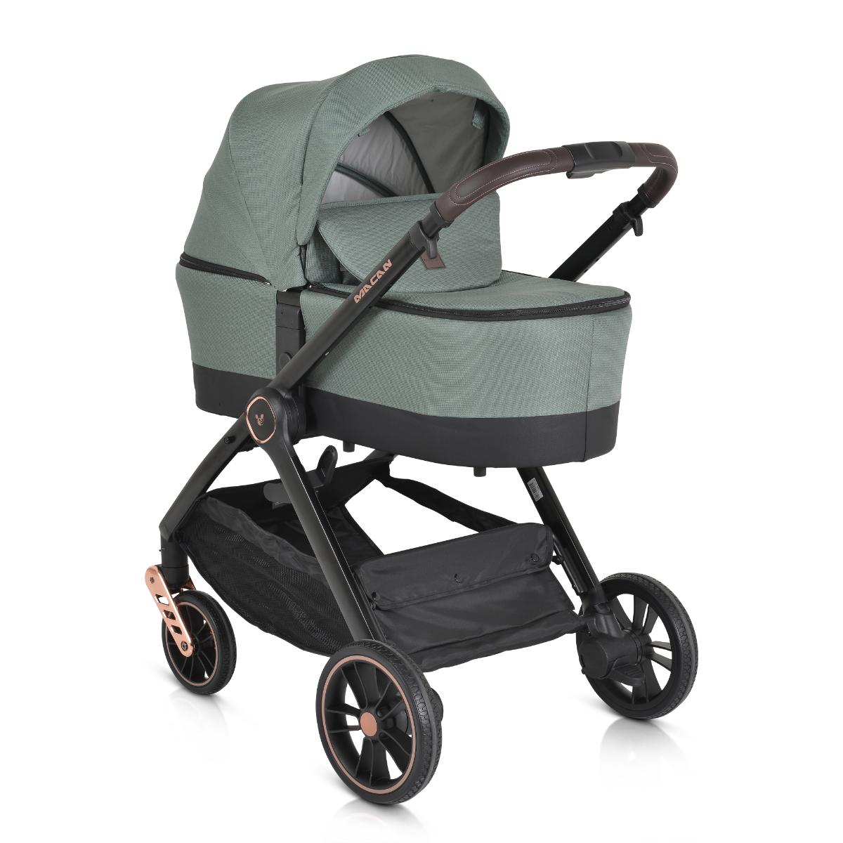 Combined stroller 2 in 1 Macan green